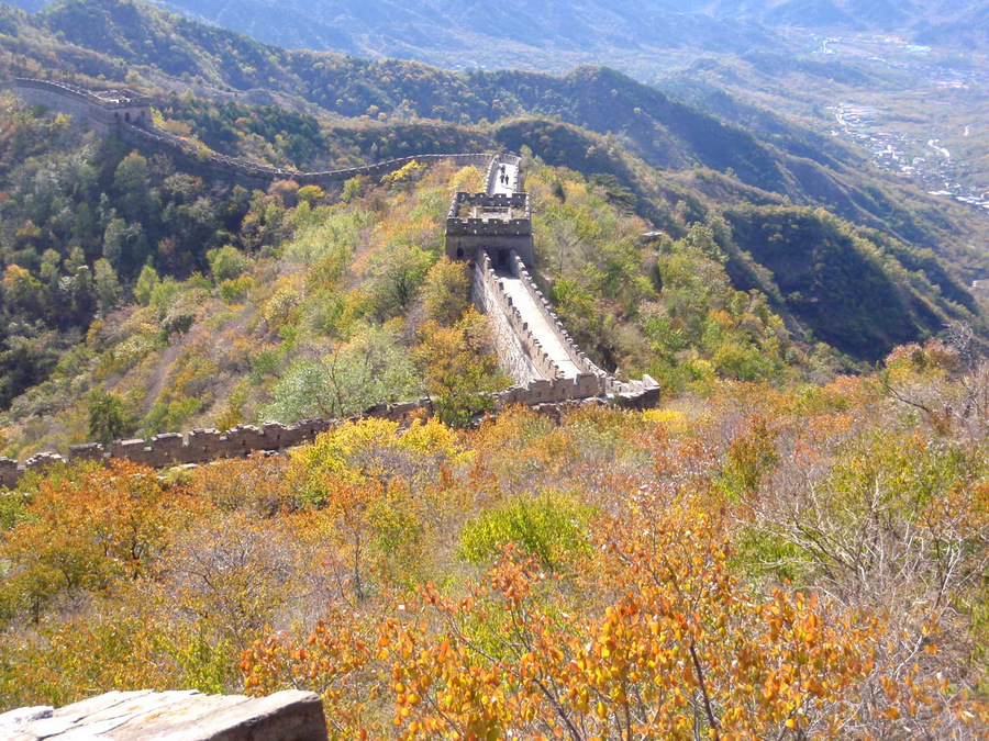 Views on the Great Wall of China.